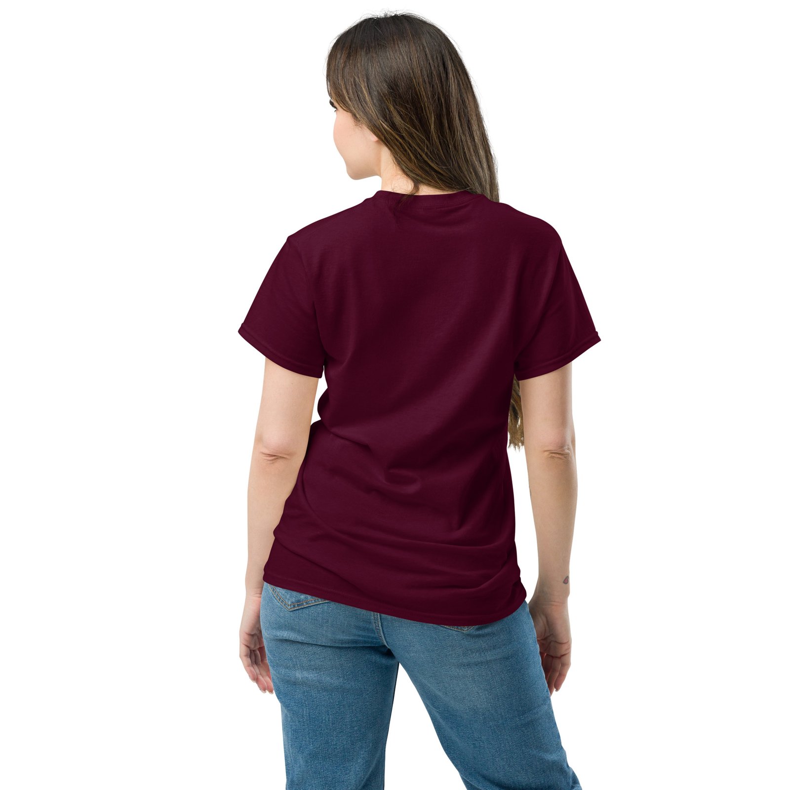 unisex-classic-tee-maroon-back-66c12794b289b.jpg