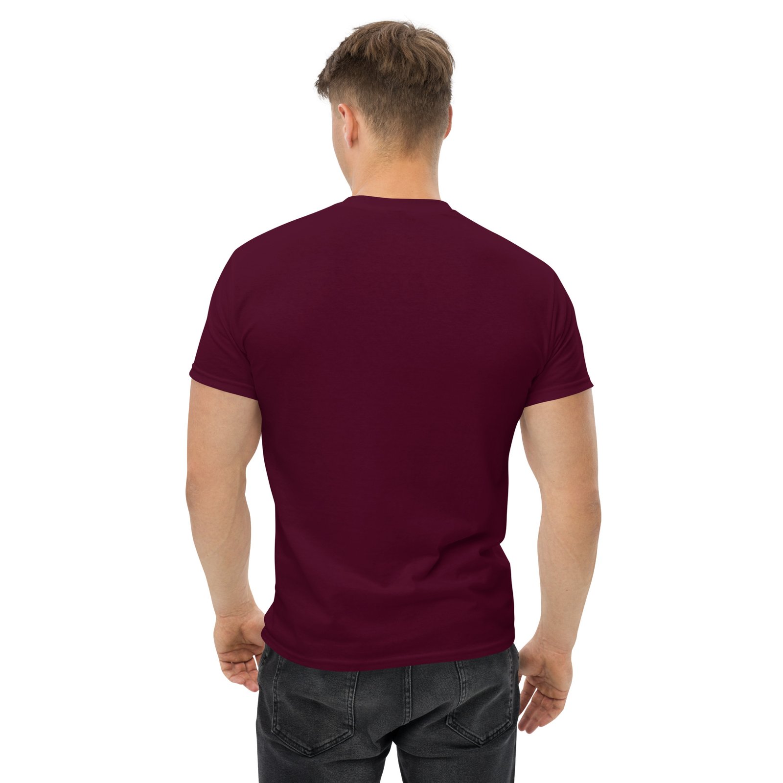 unisex-classic-tee-maroon-back-66cb62a1b28ea.jpg