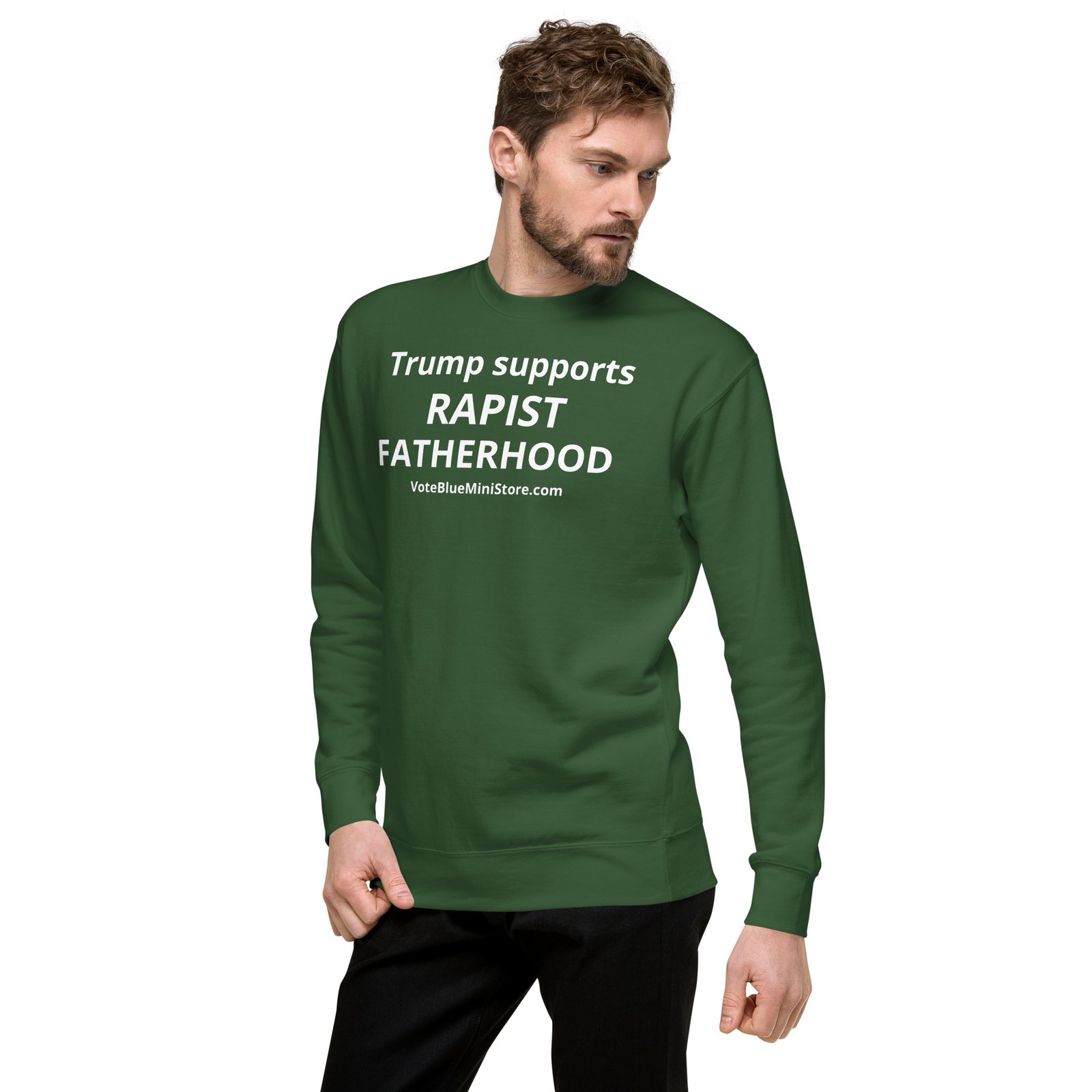 unisex-premium-sweatshirt-forest-green-left-front-66dcfeb6b64fe.jpg